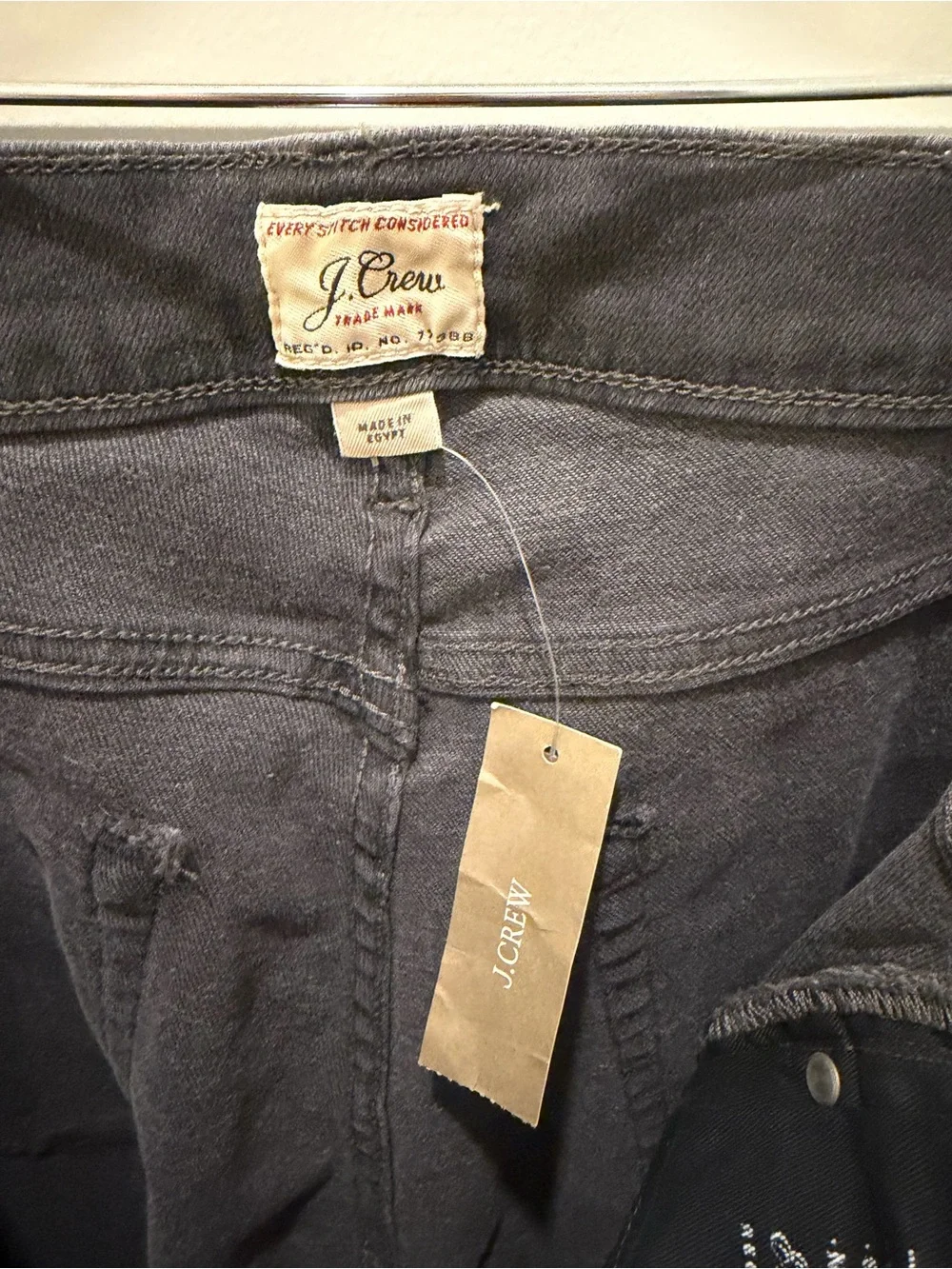 J. Crew 484 Slim-fit Stretch Jean in Dark Charcoal Wash 31x30 NWT